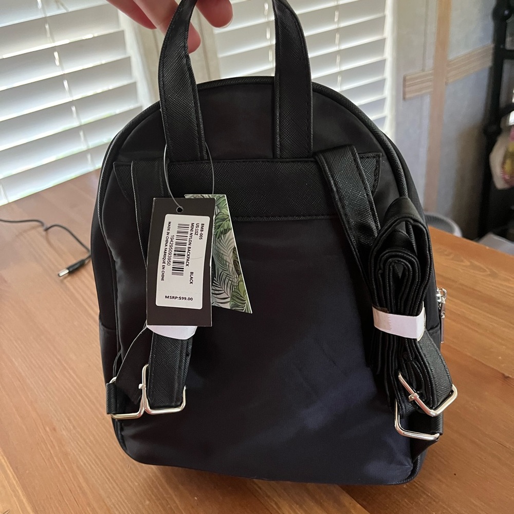 Badgley Mischa mini black nylon backpack. Nwt - Picture 2 of 6